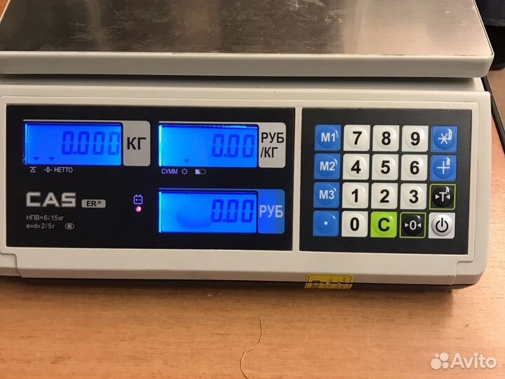 Весы CAS ER JR на 15 и 30 кг. Весы контрольные