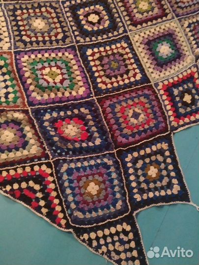 Покрывало ручная вязка в стиле кантри