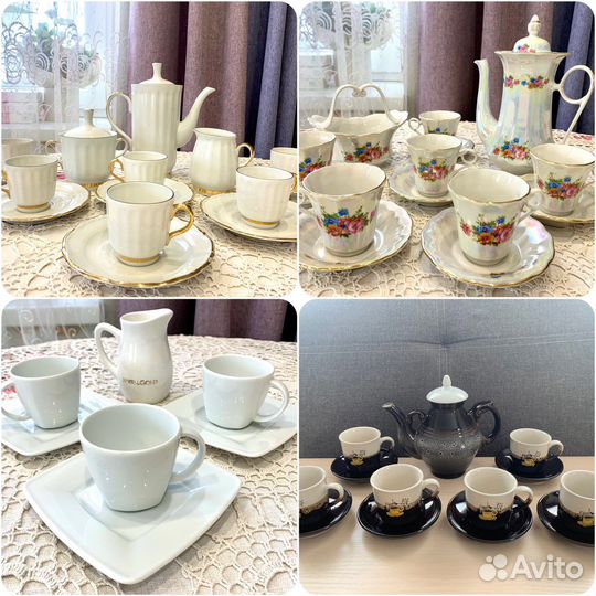 Сервизы кофейные Коростень, Городница и др
