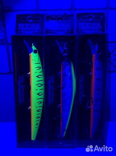 3 Воблера Osp Rudra 130 sp на щуку набором