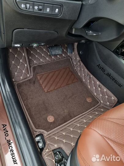 Чехлы Kia Rio4 / Solaris2 - LADA Vesta Коричн Akс