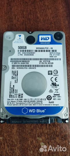 Жесткий диск для ноутбука 500 гб