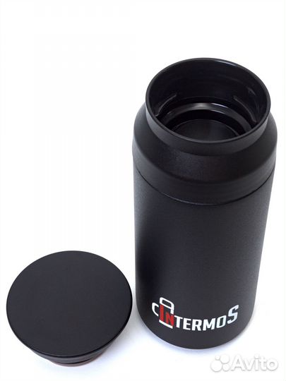 Термос классический с узким горлом 350 мл черный