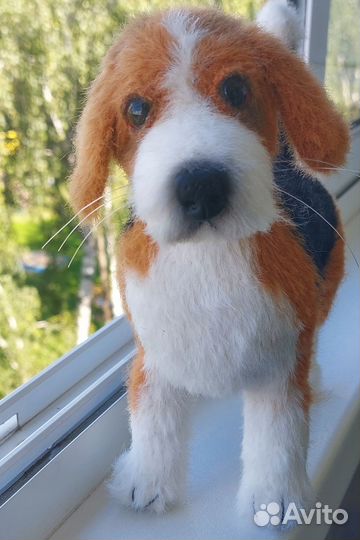 Бигль вязаный (на заказ)