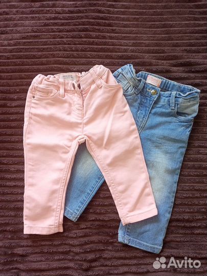 Джинсы на девочку 74 80