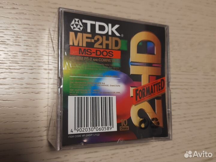 Дискеты TDK, MF-2HD MS-DOS, нов 10 шт