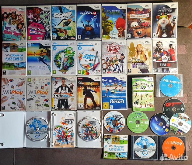 Лицензионные диски на nintendo wii