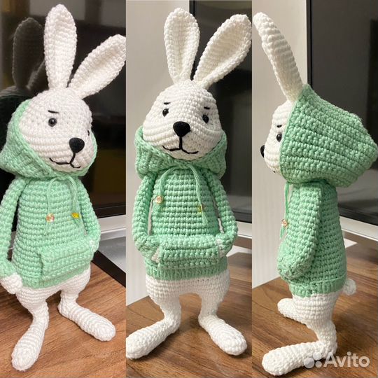 Игрушка интерьерная. Кролик в худи