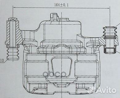Суппорт тормозной для а/м Hyundai Accent (99)