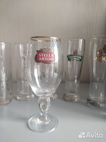 Пивные кружки и бокалы новые