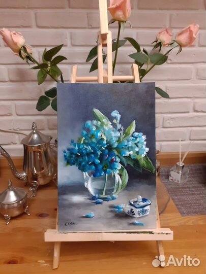 Картина маслом цветы 