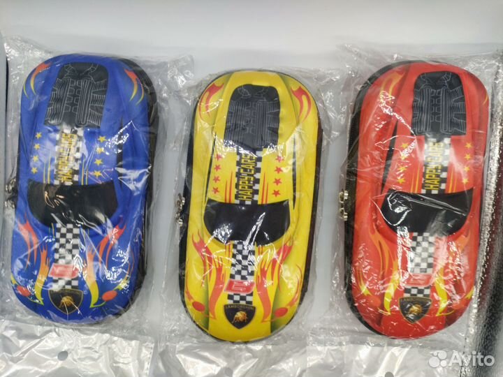 Большой школьный детский пенал на молнии 3D