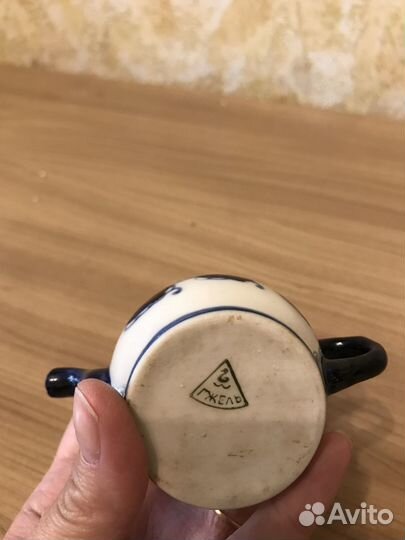 Чайник фарфоровый гжель