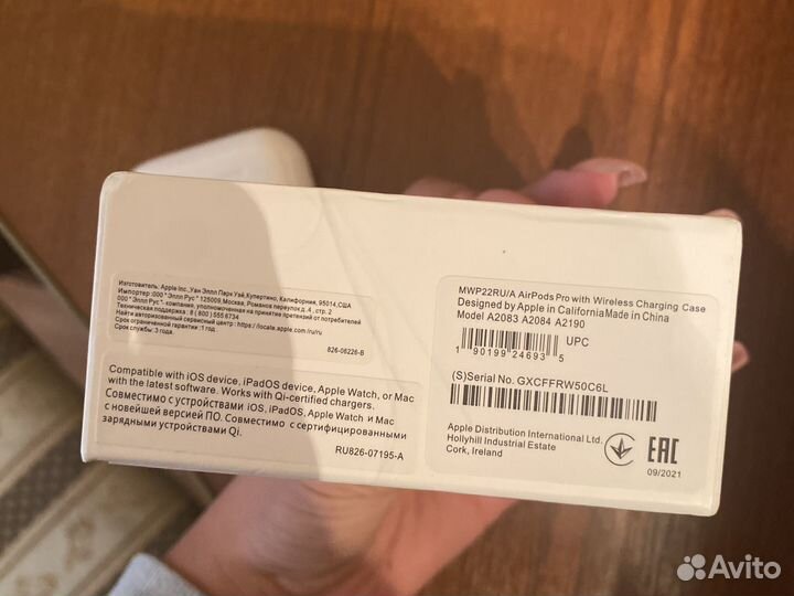 Беспроводные наушники apple airpods pro