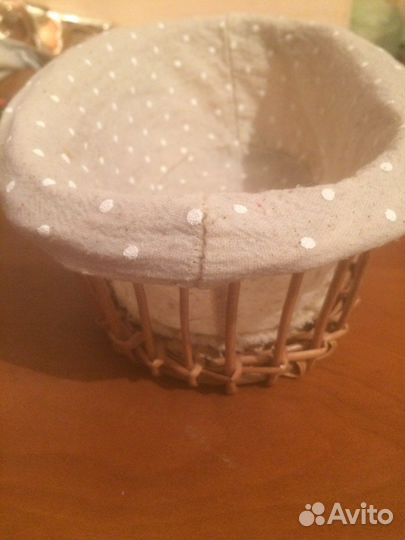 Корзинка плетеная с чехлом