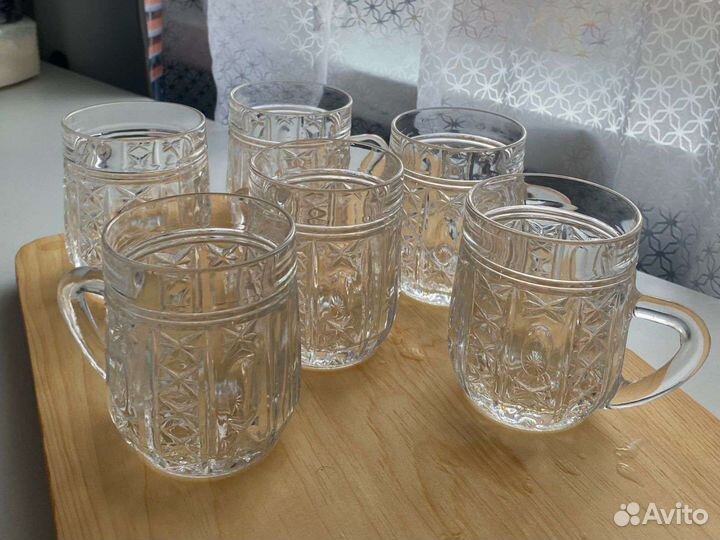 Хрустальные кружки чешские