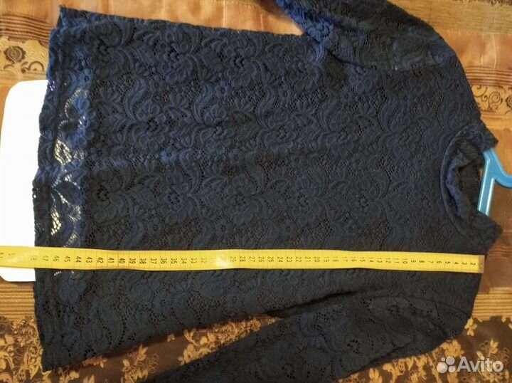 Блузка гипюр на подкладке для девочки