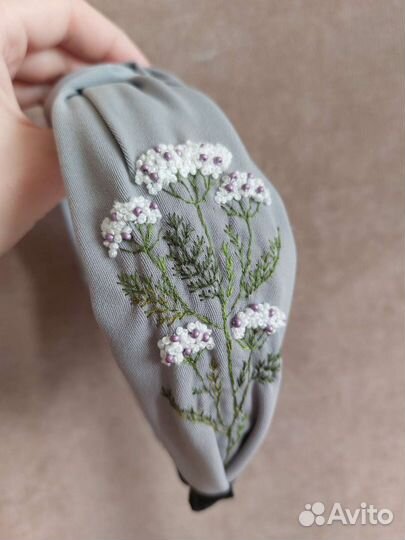 Ручная работа,ободок,вышивка,брошь