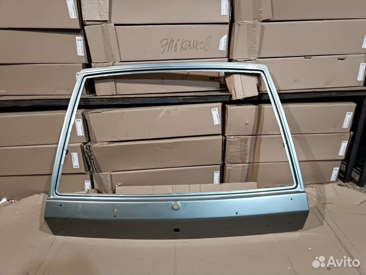 Дверь задка ваз 2114 средний серо-зеленый