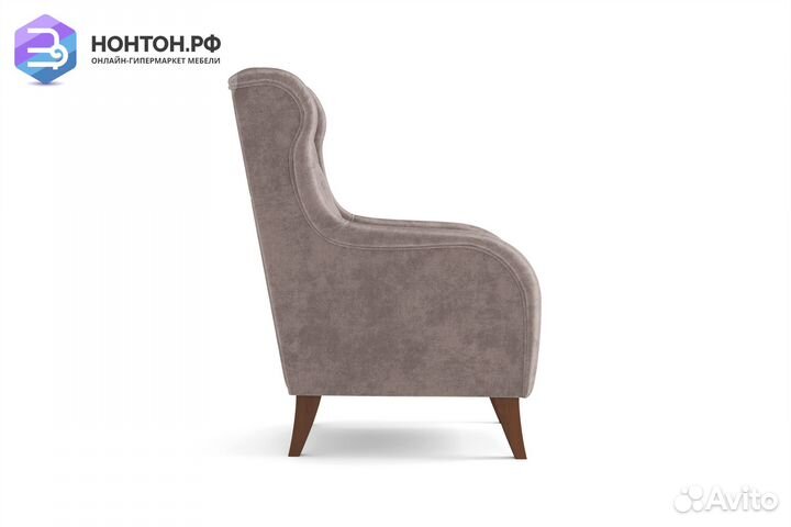 Кресло Амарант серо-коричневое