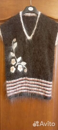 Пуховые платки, косынки, шарфы, жилеты и др. вещи