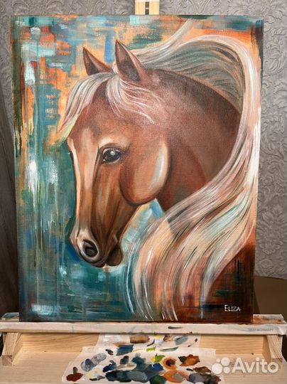 Интерьерная картина лошадь