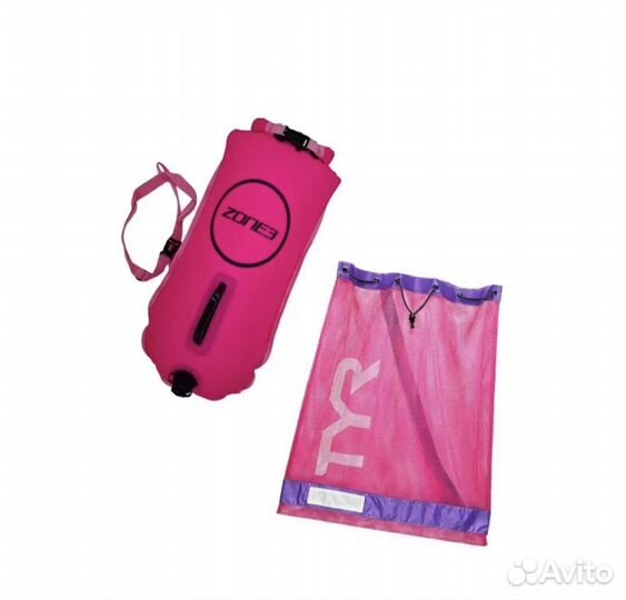 Буй для плавания Zone3 и сетка-мешок TYR