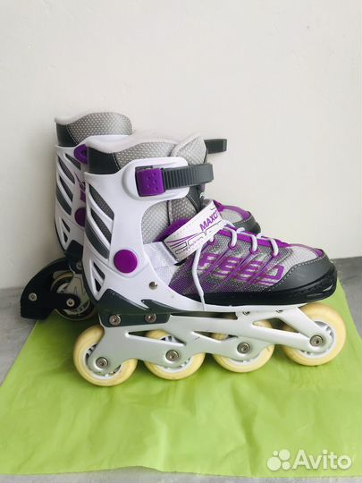 Ролики детские раздвижные р.35-38