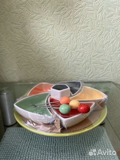 Новая Менажница с керамической подставкой