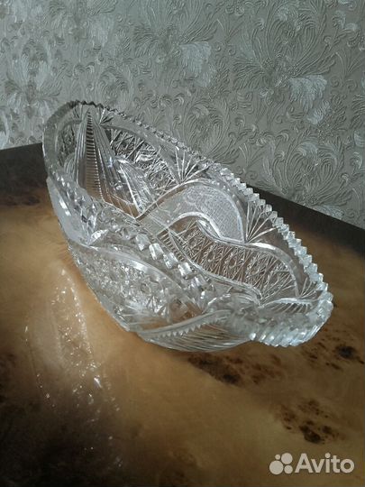 Хрустальный салатник большой