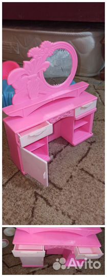 Мебель и аксессуары для домика барби