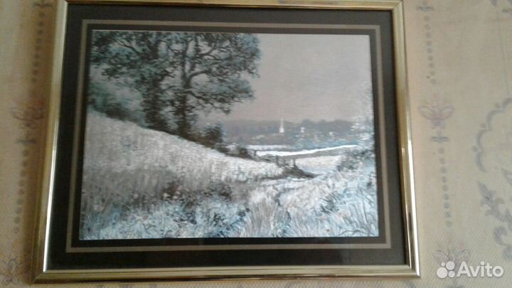 Картины шелкография и чеканка по меди.ссср