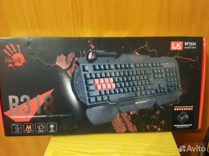 Игровая клавиатура a4tech bloody b318