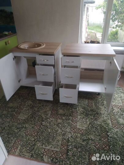 Тумба под мойку,мойка,сифон,рабочий стол