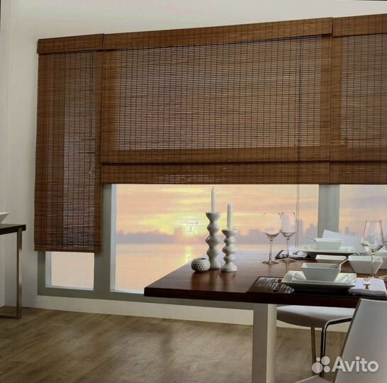 Бамбуковые шторы и жалюзи на окна