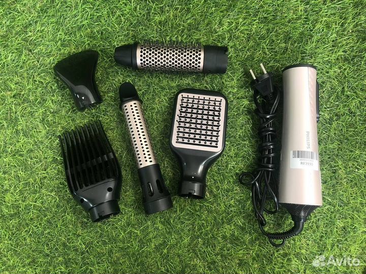 Фен-щетка Philips HP8657 ProCare, бежевый/черный