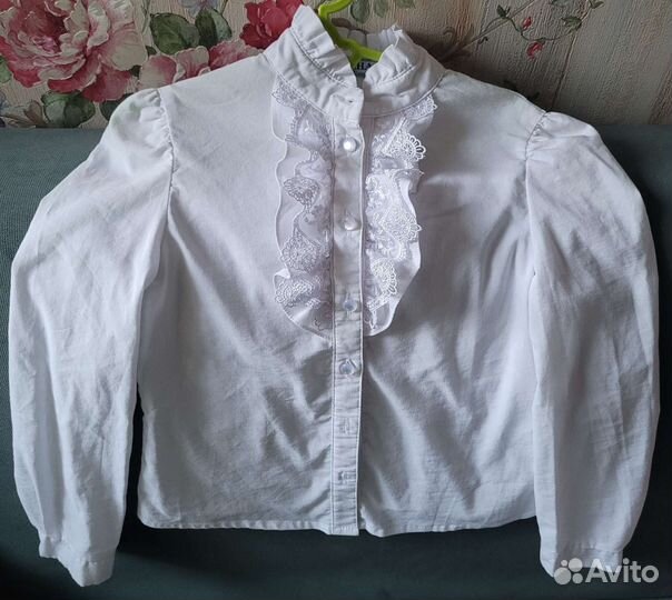 Рубашка школьная для девочки 134