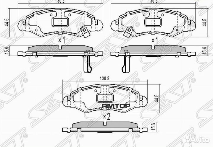 SAT ST-55200-83840 Колодки тормозные перед suzuki