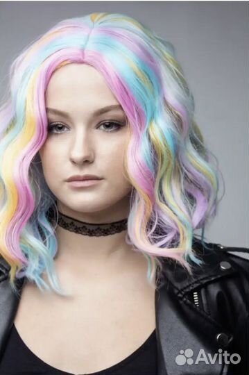 Парик разноцветный