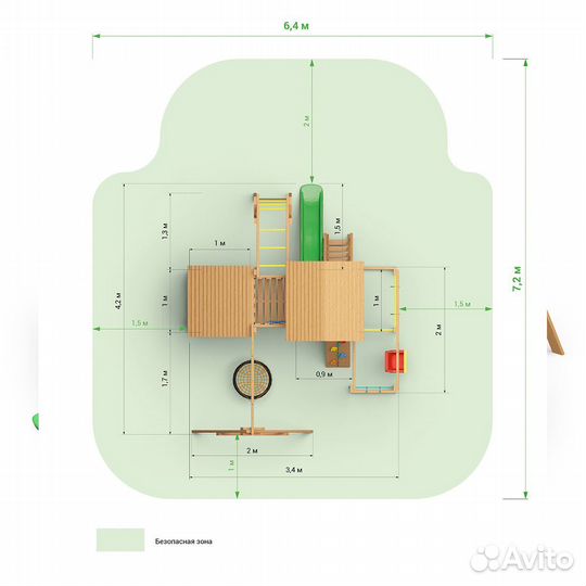 Детский городок Выше Всех Смарт 1