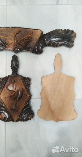 Набор деревянных резных досок