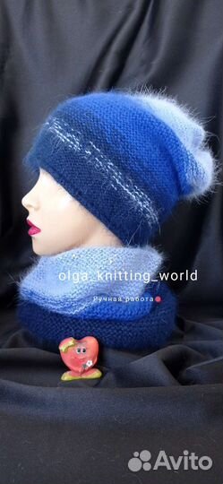 Комплект шапка и снуд