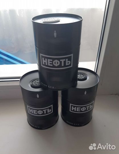 Банка металлическая нефть