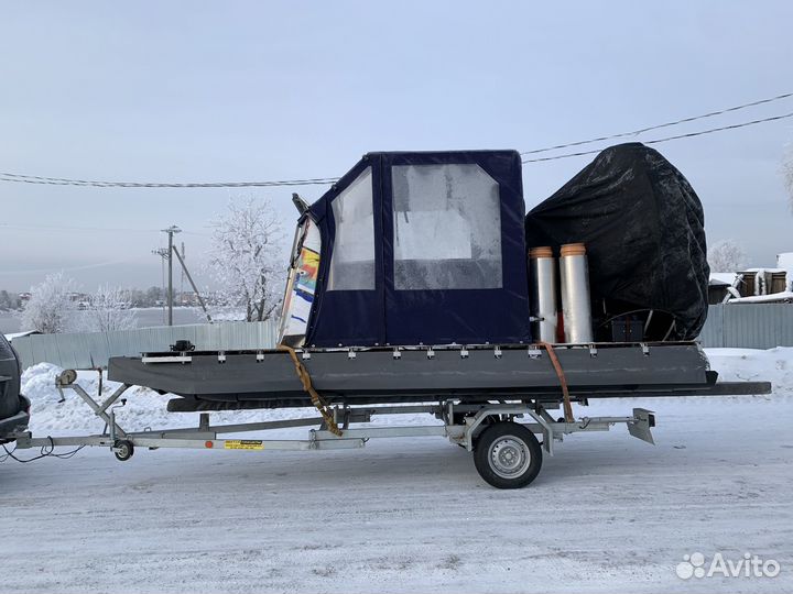 Аэролодка Бриз - легко перевозить на машине
