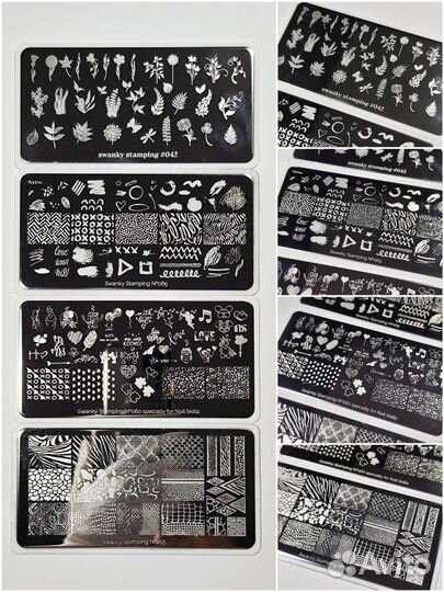 Стемпинг, пластины, дизайн для ногтей