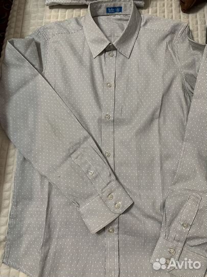 Рубашка школьная 158 Button Blue