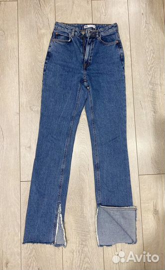 Джинсы с разрезами Zara 34