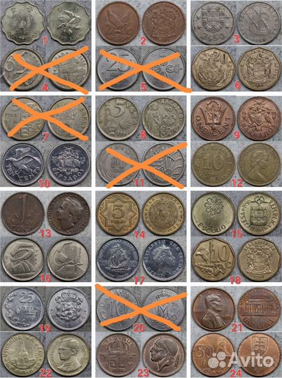 Иностранные монеты альбом 49