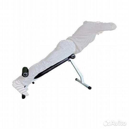 Скамья 2в1 для пресса и спины Чемпион чёрная 250кг