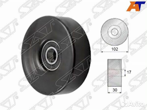 Ролик приводного ремня toyota land cruiser 200